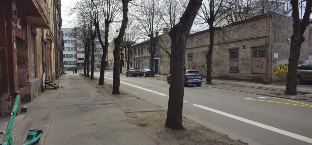 Velosipēdu ceļš Zvaigžņu ielā (Zvaigžņu ielā) - Dviračių takas - statybų nuotraukos