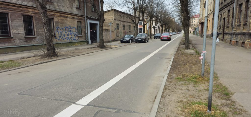 Velosipēdu ceļš Zvaigžņu ielā (Zvaigžņu ielā) - Dviračių takas - statybų nuotraukos
