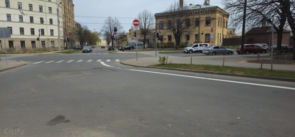 Velosipēdu ceļš Zvaigžņu ielā (Zvaigžņu ielā) - Dviračių takas - statybų nuotraukos