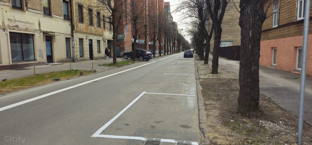 Velosipēdu ceļš Zvaigžņu ielā (Zvaigžņu ielā) - Dviračių takas - statybų nuotraukos