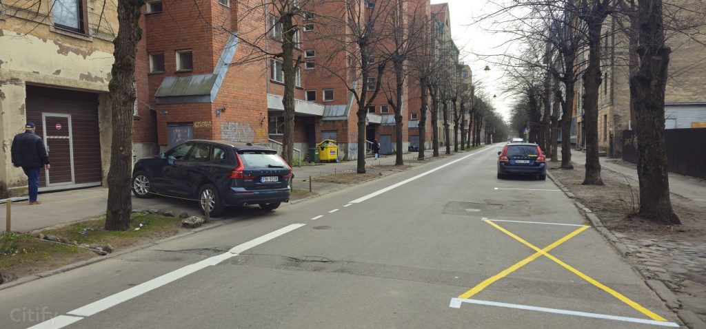 Velosipēdu ceļš Zvaigžņu ielā (Zvaigžņu ielā) - Dviračių takas - statybų nuotraukos