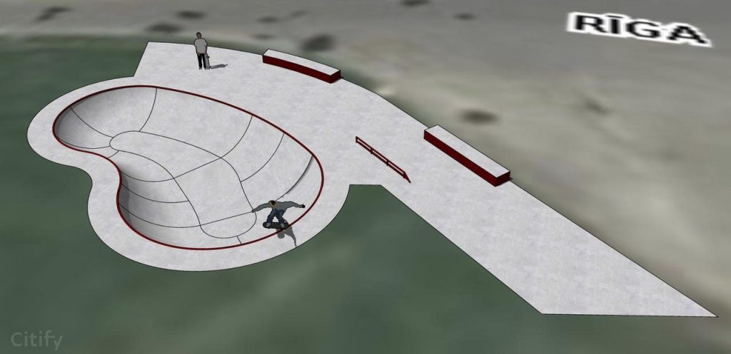 Āgenskalna betona baseina skeitparks (Uzvaras bulvāris 15) - Muud spordialad - visuaalne