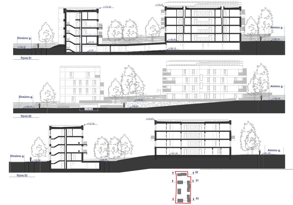 Almino g. 3 (Almino g. 3) - Korterelamu - visuaalne