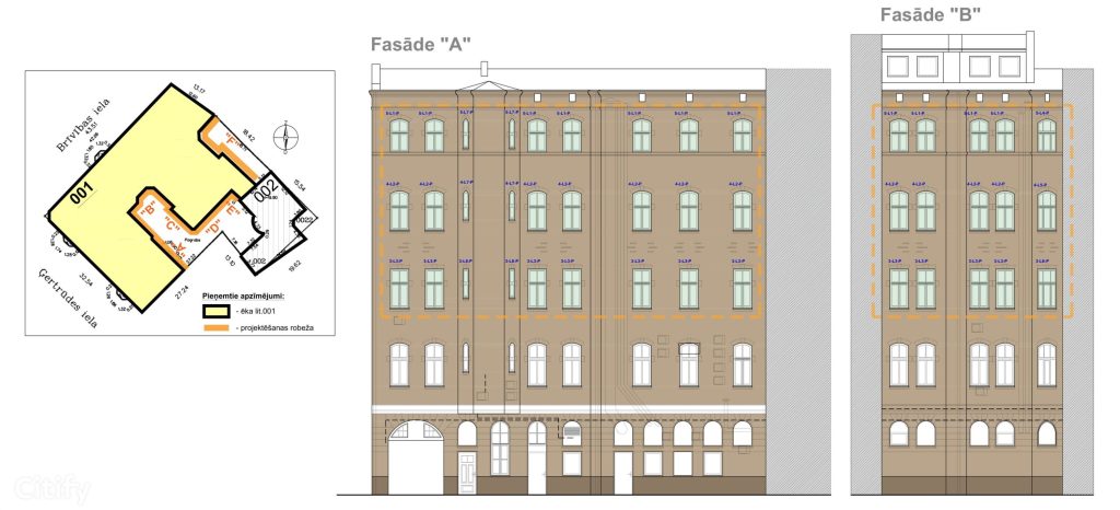 Brīvības iela 68 (Brīvības iela 68) - Daudzdzīvokļu nams - vizualizācija