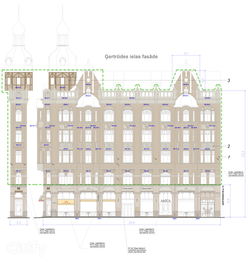 Brīvības iela 68 (Brīvības iela 68) - Daudzdzīvokļu nams - vizualizācija