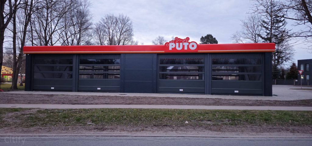 Puto - Jūrkalnes ielā b/n (Jūrkalnes ielā b/n) - Automobilių plovykla - statybų nuotraukos