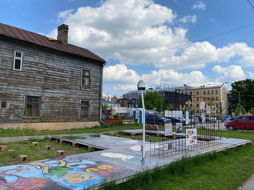 Lastādijas kvartāls (Lastādijas iela 9) - Kultūras centrs, Autostāvvieta - būvdarbu attēli