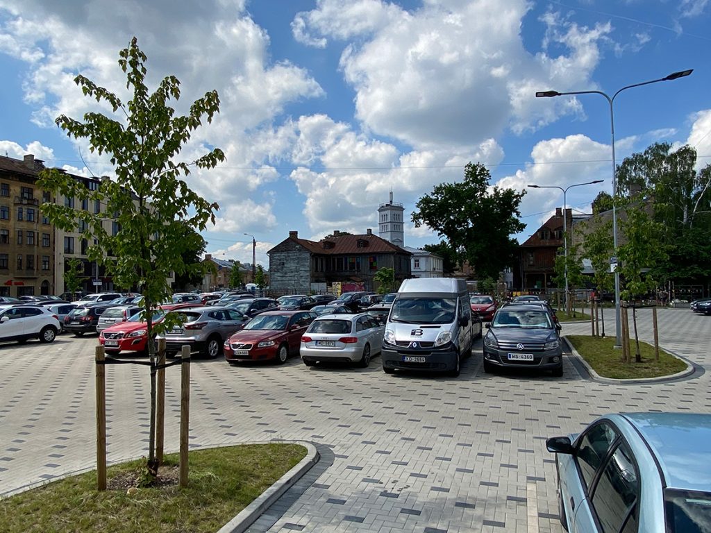 Lastādijas kvartāls (Lastādijas iela 9) - Kultūras centrs, Autostāvvieta - būvdarbu attēli