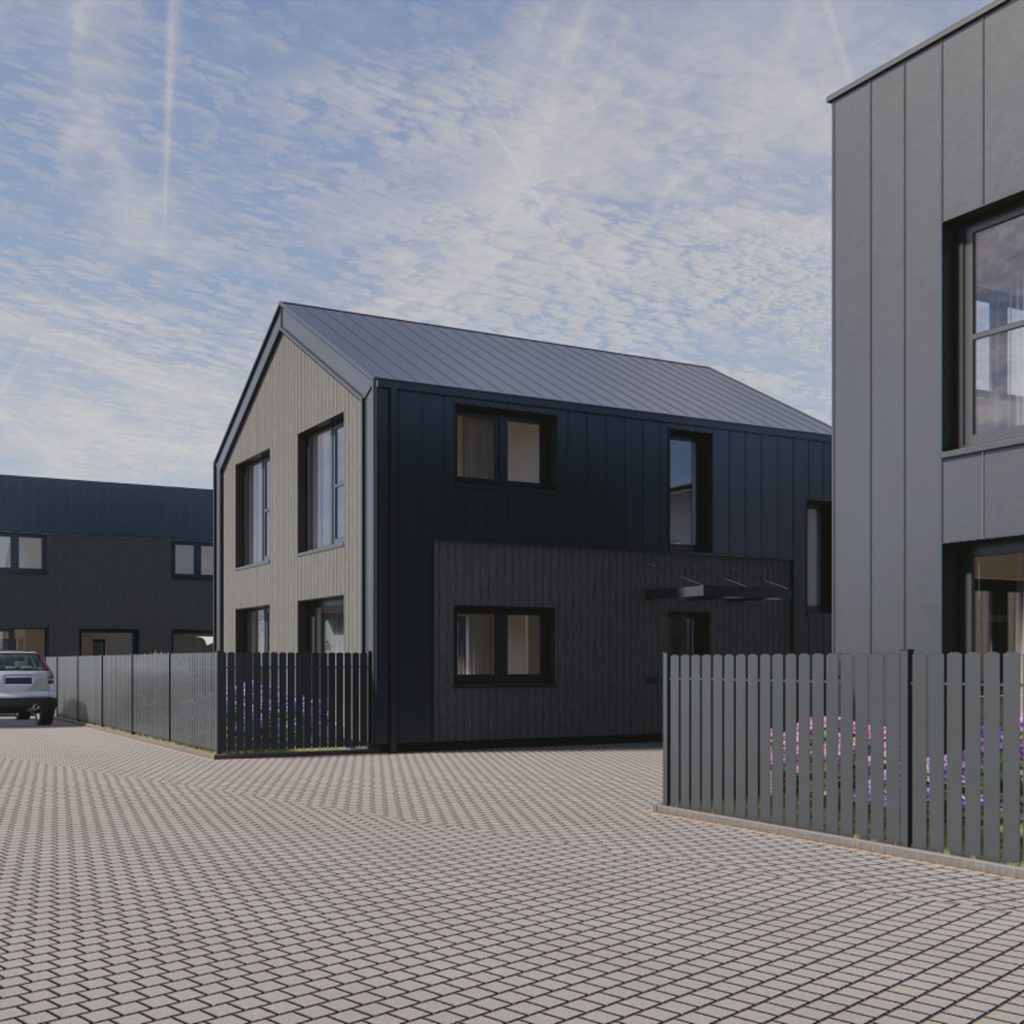 Harmony Homes (Kazio Bizausko g. 100, 102, 104, 106, 108) - Row housing - visualization