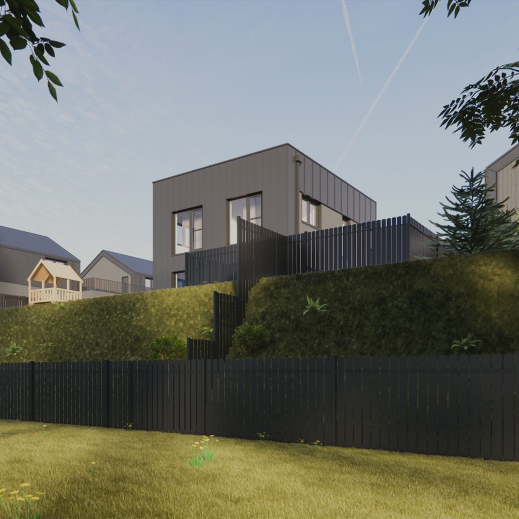 Harmony Homes (Kazio Bizausko g. 100, 102, 104, 106, 108) - Row housing - visualization