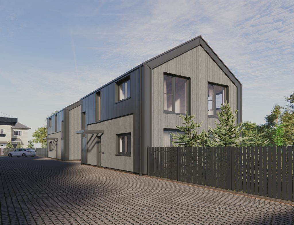 Harmony Homes (Kazio Bizausko g. 100, 102, 104, 106, 108) - Row housing - visualization