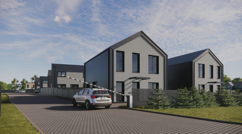 Harmony Homes (Kazio Bizausko g. 100, 102, 104, 106, 108) - Row housing - visualization