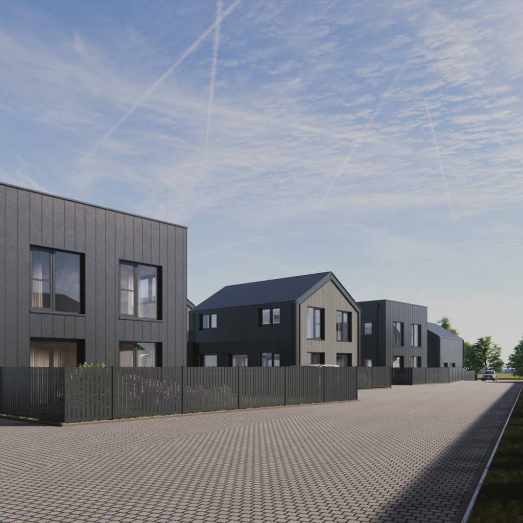 Harmony Homes (Kazio Bizausko g. 100, 102, 104, 106, 108) - Row housing - visualization