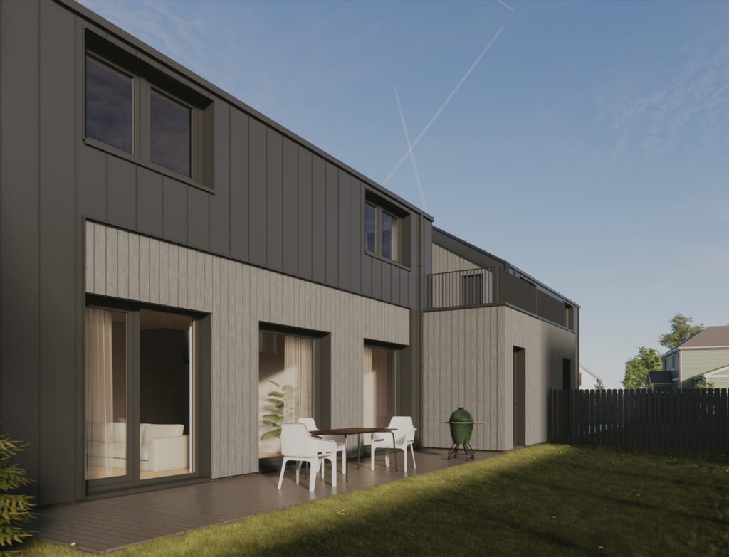 Harmony Homes (Kazio Bizausko g. 100, 102, 104, 106, 108) - Row housing - visualization