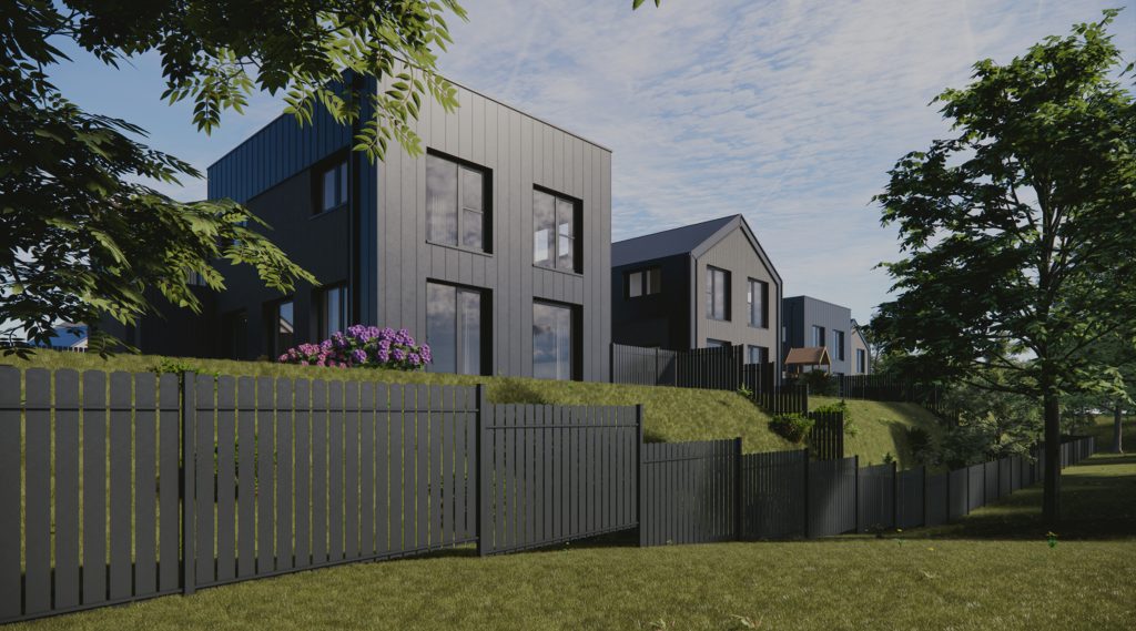 Harmony Homes (Kazio Bizausko g. 100, 102, 104, 106, 108) - Row housing - visualization