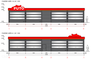 Puto – Jūrkalnes ielā b/n vizualizacija
