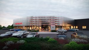 Porsche salonas Ukmergės g. vizualizācija