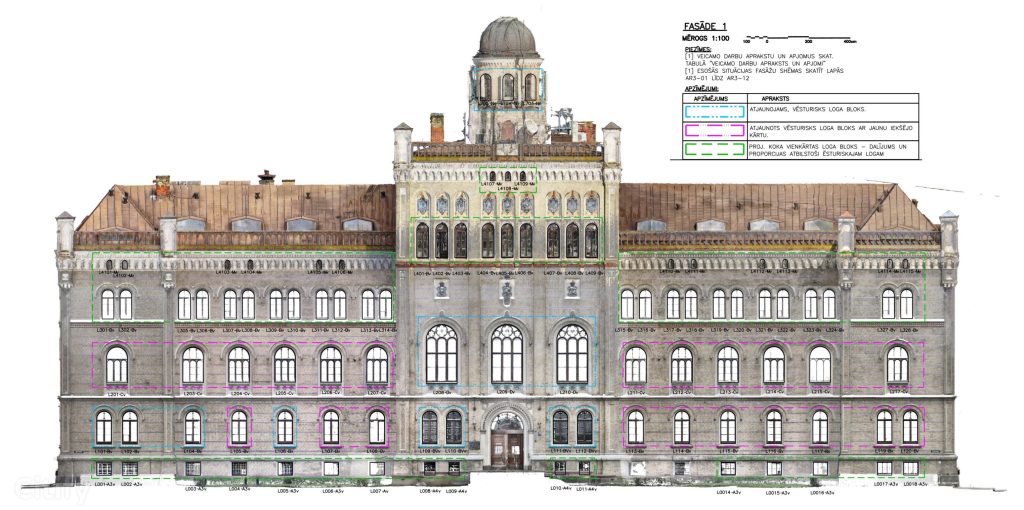 Latvijas Universitātes ēka Raiņa bulvārī 19 atjaunošana (Raiņa bulvāris 19) - Aukštesniojo ar aukštojo mokslo įstaiga - vizualizacija