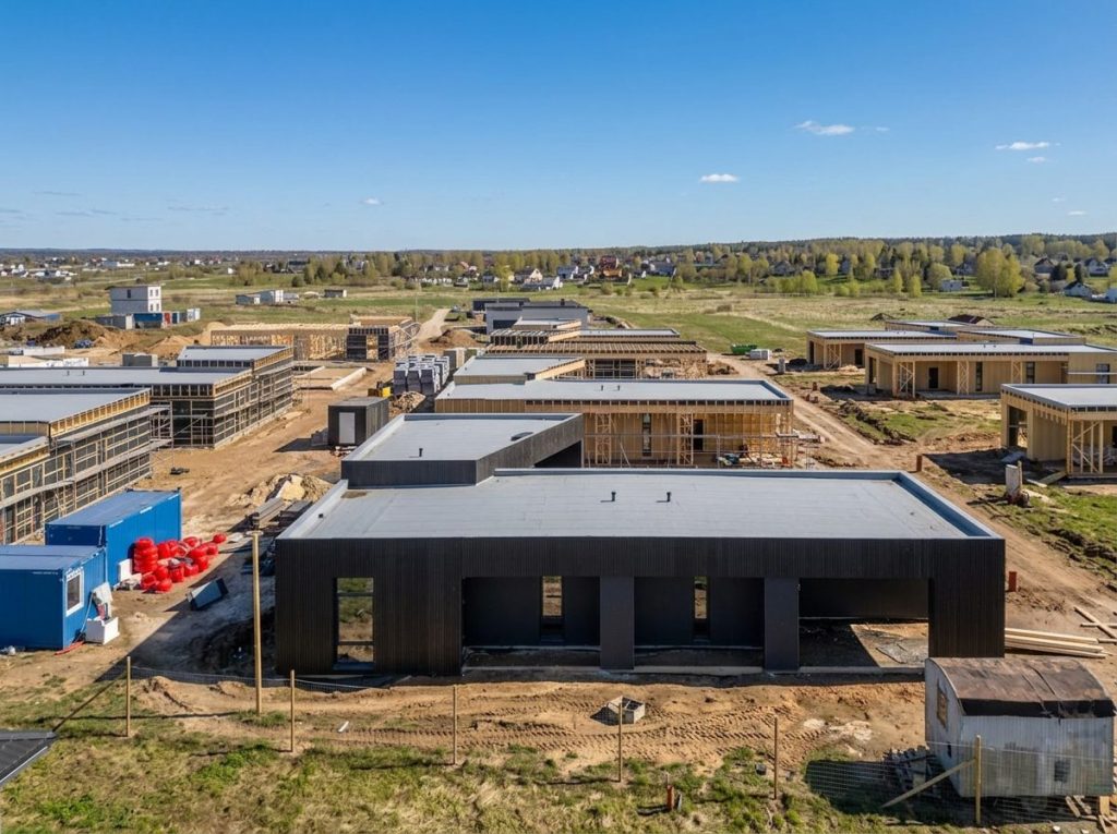 ANDHOME (Ateities g. 3, 5, 7, 9, 11, 13, 15, 17) - Privačių namų kvartalas - statybų nuotraukos