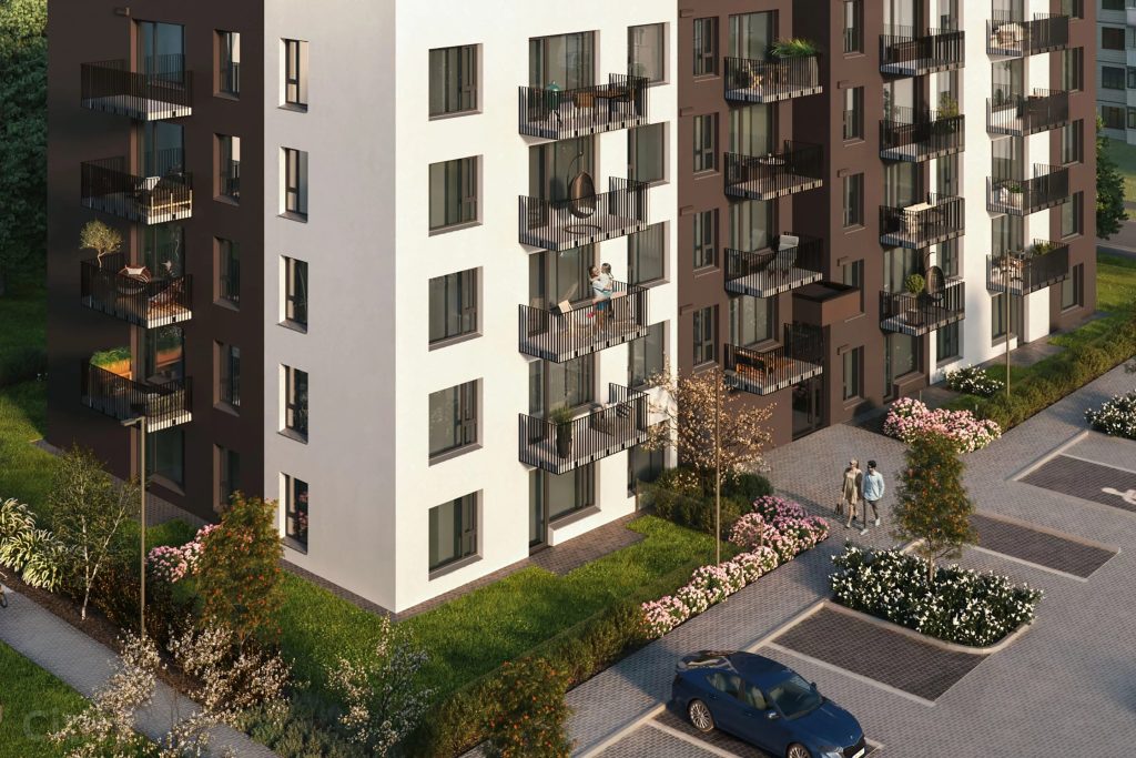 Purvciema mājas (Zentas Mauriņas iela 10) - Daugiabutis - vizualizacija