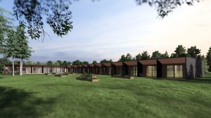 Hiiumaa Sotsiaalkeskuse teenusmaja visuaalne