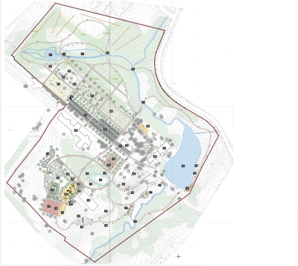 Linkuvos dvaro sodybos parkas (Mosėdžio g. 67) - Bike path, Park, Pedestrian path, Sports field or court - visualization