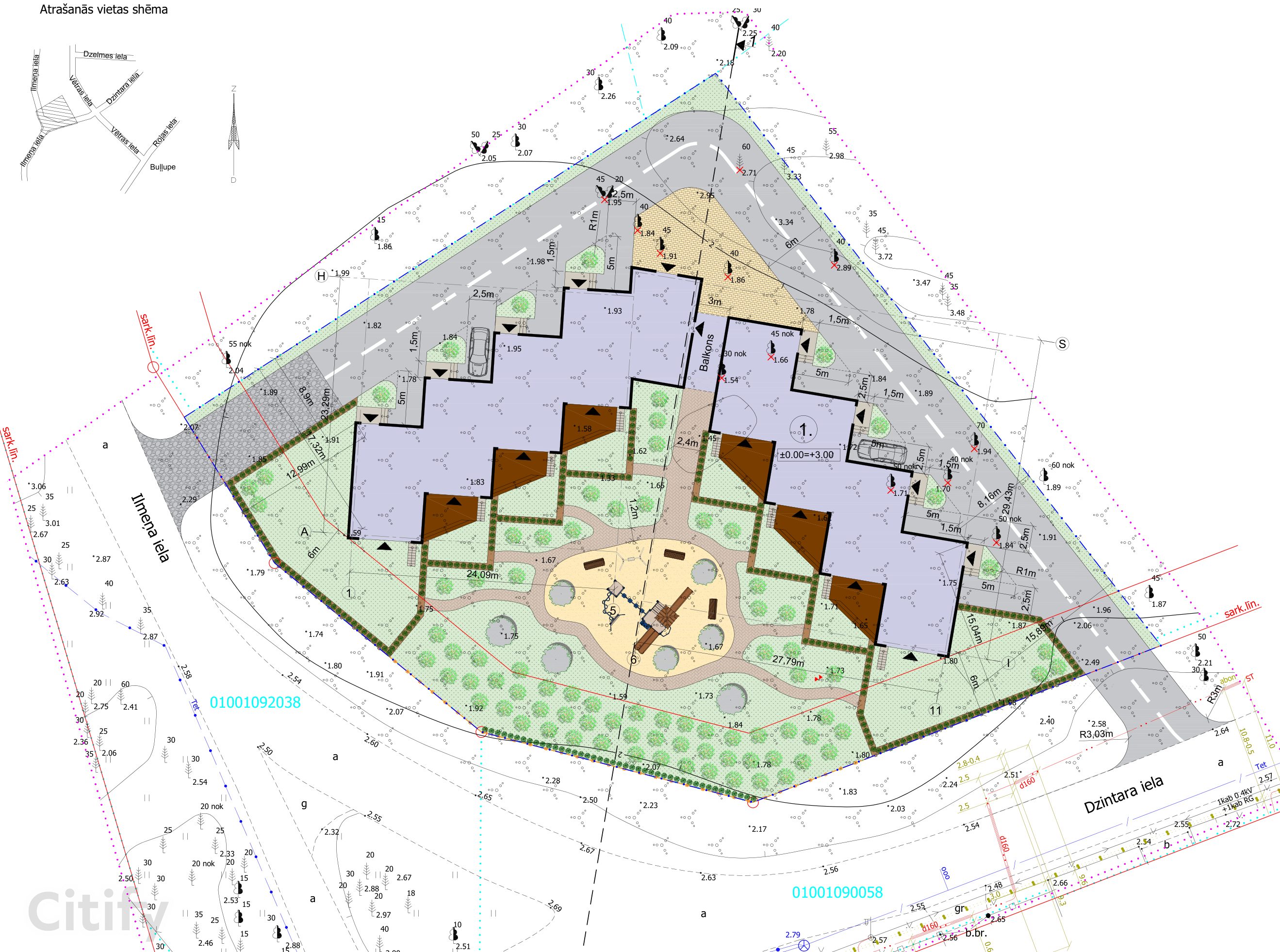 Visualisation Square Size Dzintara iela 7 - planned - Citify