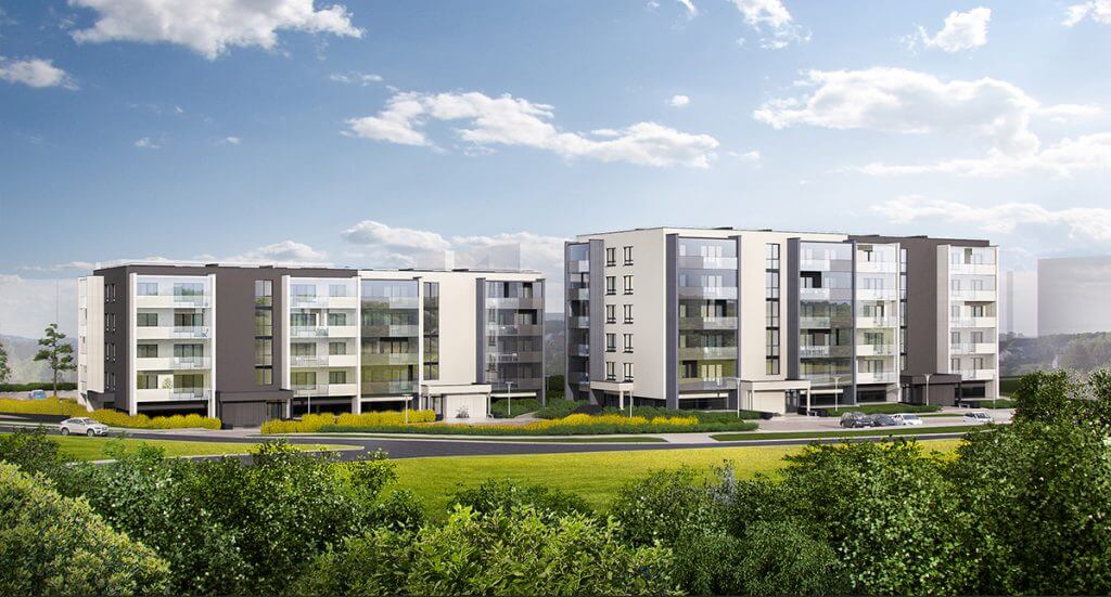 Aitvarų namai 1 etapas (Lazdynėlių g. 18, Lietaus g. 4) - Korterelamu - visuaalne