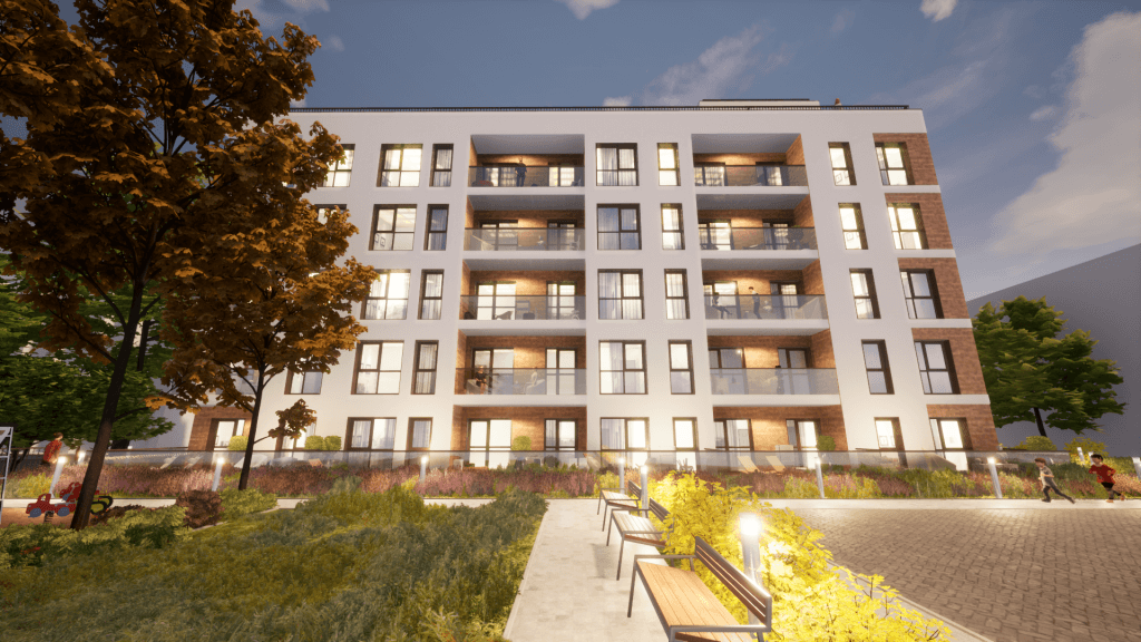 Antakalnio panorama (Smėlio g. 31) - Daudzdzīvokļu nams - vizualizācija