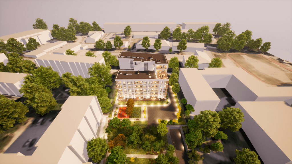 Antakalnio panorama (Smėlio g. 31) - Daudzdzīvokļu nams - vizualizācija