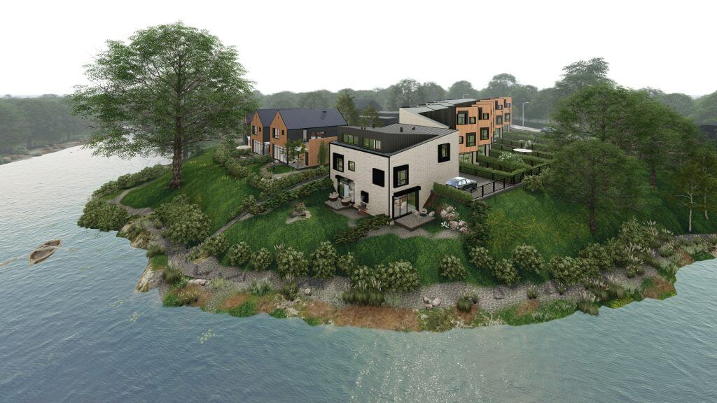 Baltupio krantas (Naujakiemio g. 21C, 23) - Row housing - visualization