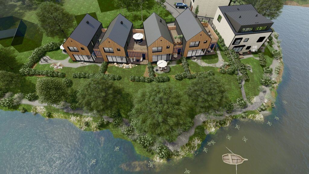 Baltupio krantas (Naujakiemio g. 21C, 23) - Row housing - visualization