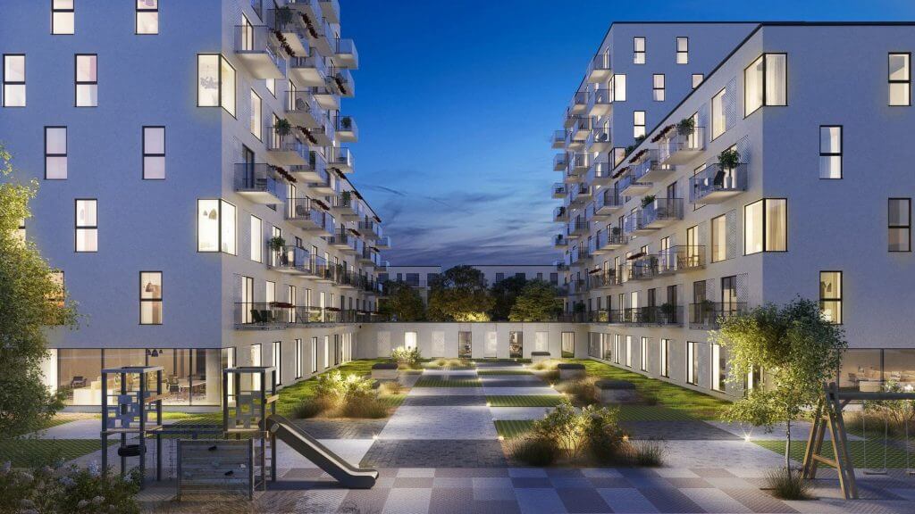 Birželio namai (Birželio 23-iosios g. 10A, Statybininkų g. 1) - Multi apartment - visualization