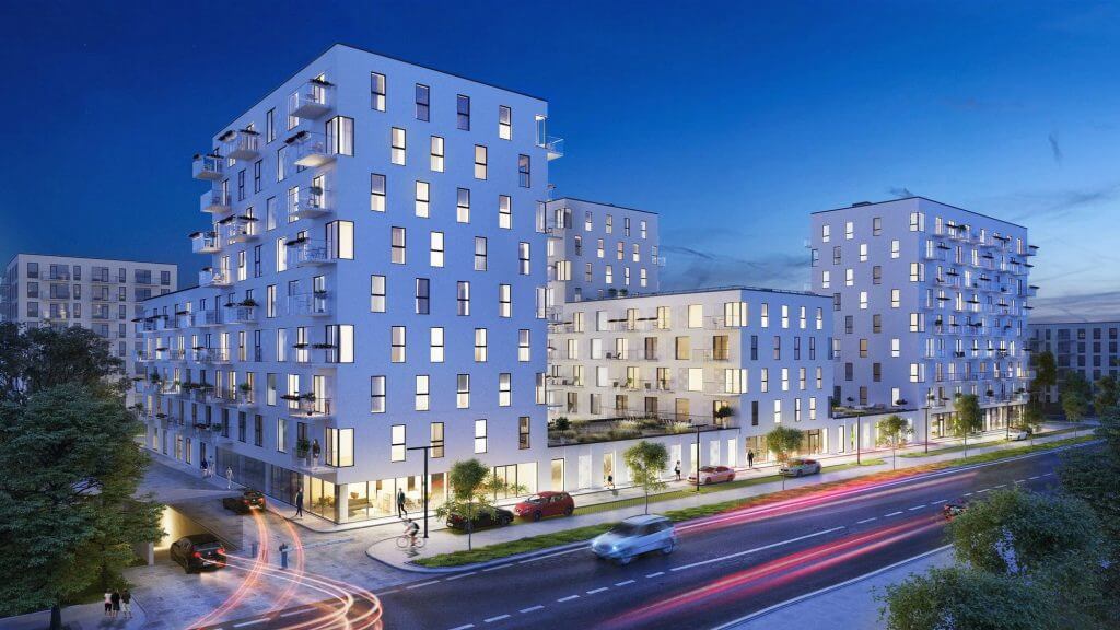 Birželio namai (Birželio 23-iosios g. 10A, Statybininkų g. 1) - Multi apartment - visualization