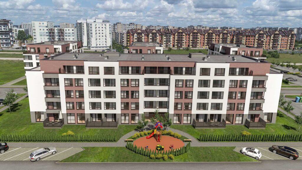 Bitėnų oazė 1-2 etapai (Bitėnų g. 3D, 1B) - Multi apartment - visualization