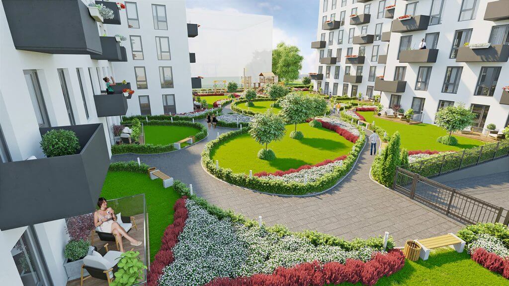 Centro rezidencija 1 etapas (Rinktinės g. 3) - Multi apartment - visualization