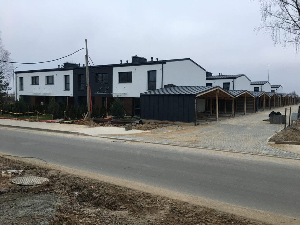 Cherry Garden (Juodupio g. 33) - Row housing - construction photos