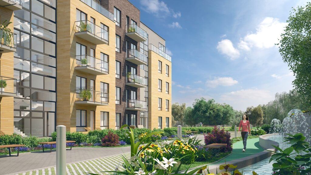 Fontanų namai 2 etapas (Eišiškių pl. 47) - Multi apartment - visualization