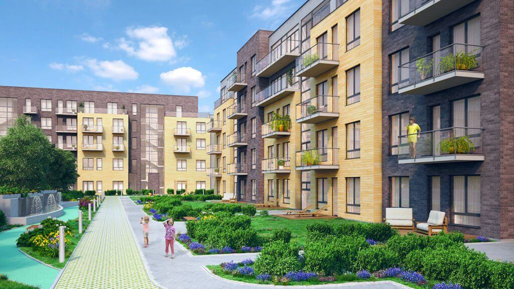 Fontanų namai 2 etapas (Eišiškių pl. 47) - Multi apartment - visualization