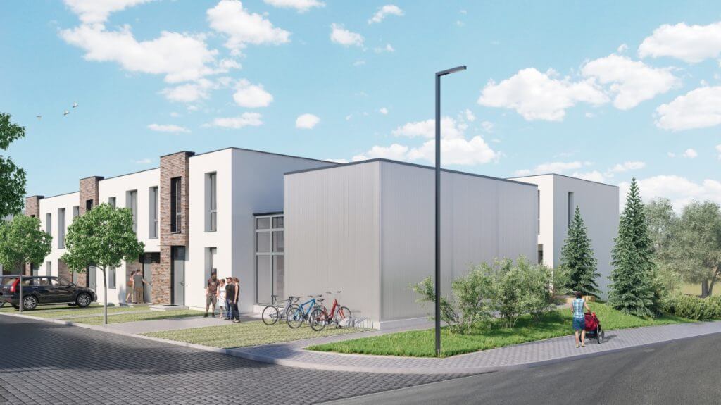 Franko namai Gulbinai (Molėtų pl. 163) - Row housing - visualization