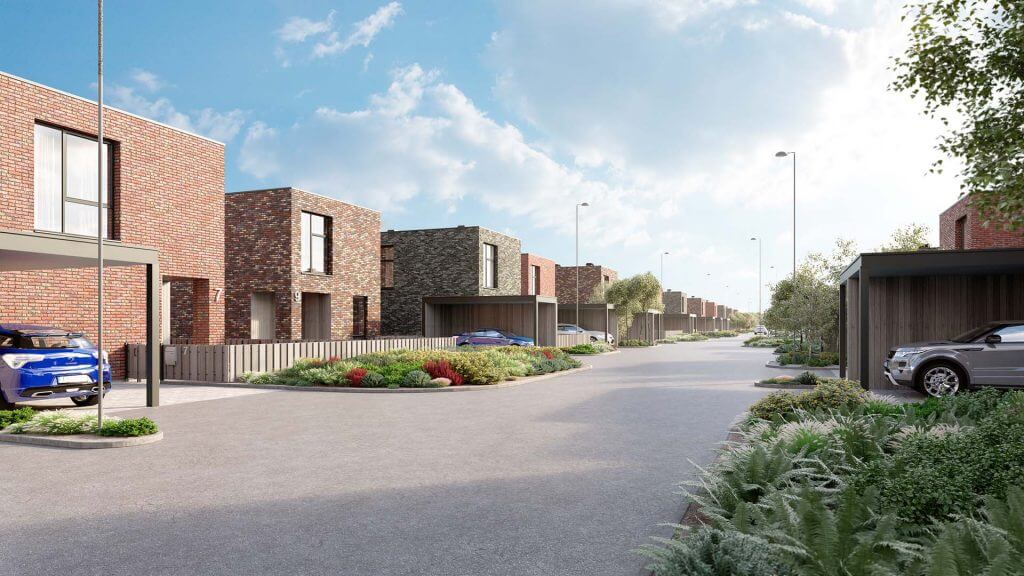 Herkaus alėjos (Notangos/Kulmo g.) - Row housing - visualization