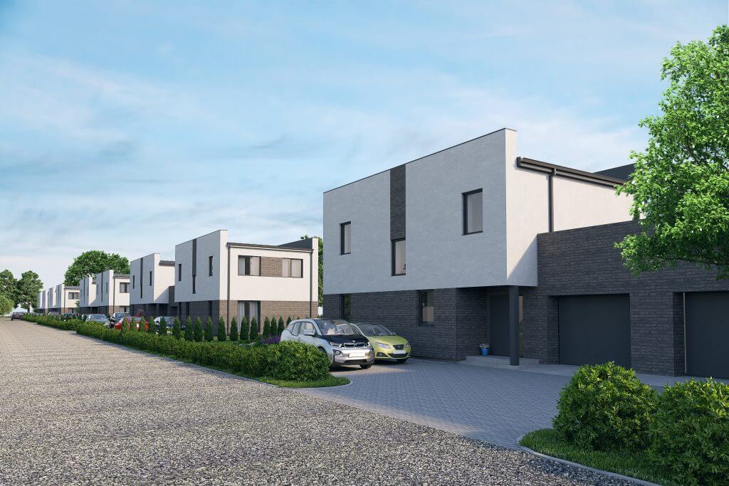 Jurginų alėja (Jurginų g.) - Rindu mājas - vizualizācija