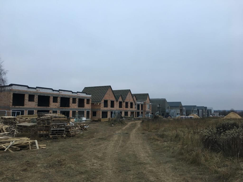 Kalnėnų panorama (Kašubų g.) - Row housing - construction photos