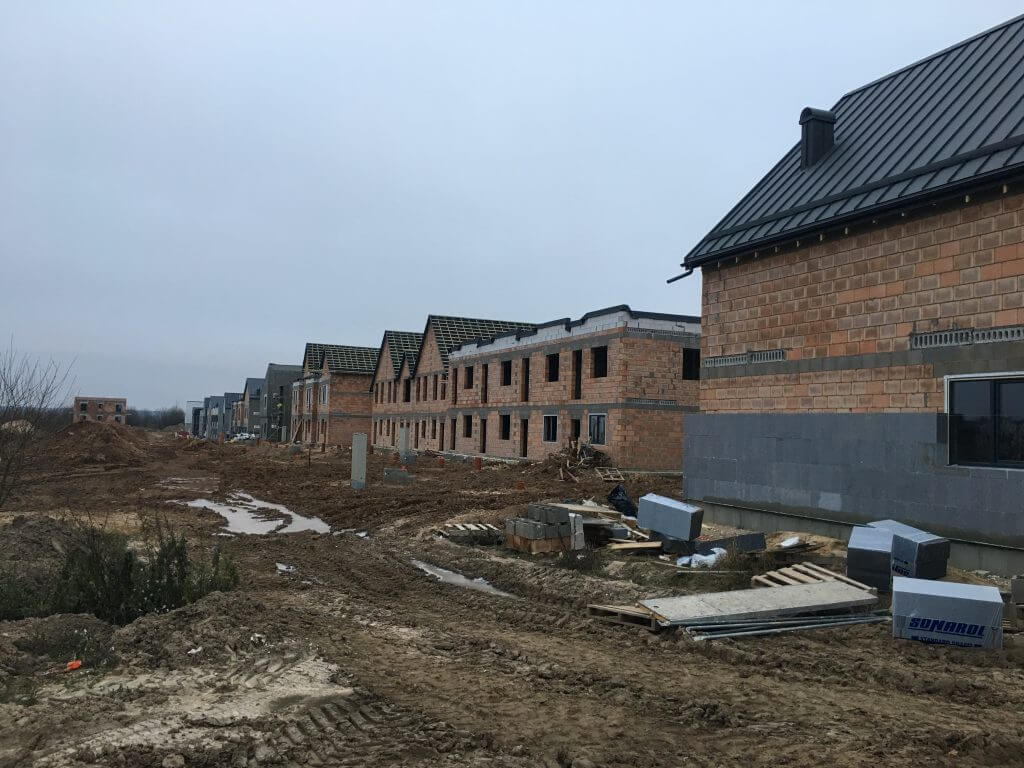 Kalnėnų panorama (Kašubų g.) - Row housing - construction photos