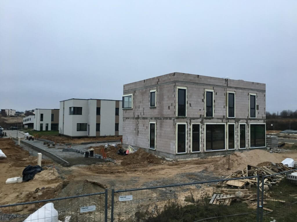 Kalnėnų slėnis 1-3 etapai (Lyvių g.) - Row housing - construction photos