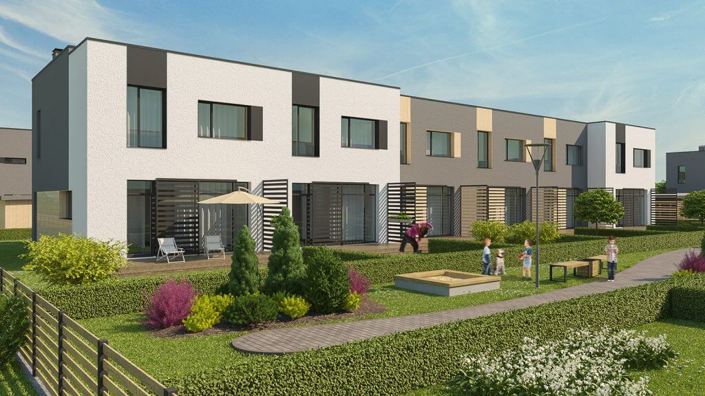 Karaliaučiaus slėnis 1 etapas (Pilaitės pr. 48) - Row housing - visualization