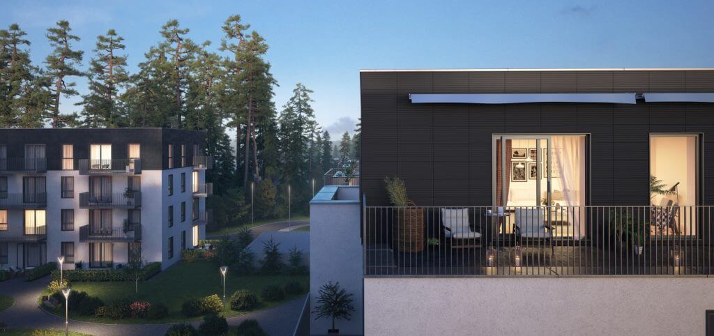 Lazdynėlių vingis 1-2 etapai (Lazdynėlių g. 38, 38A) - Multi apartment - visualization