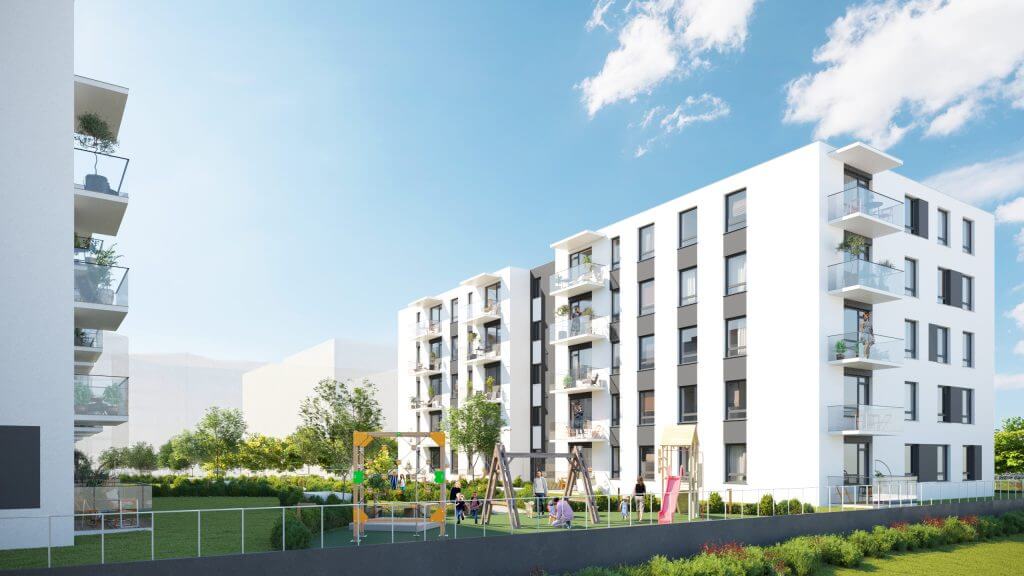 Paparčių namai 1 etapas (Utenos g. 41A) - Multi apartment - visualization