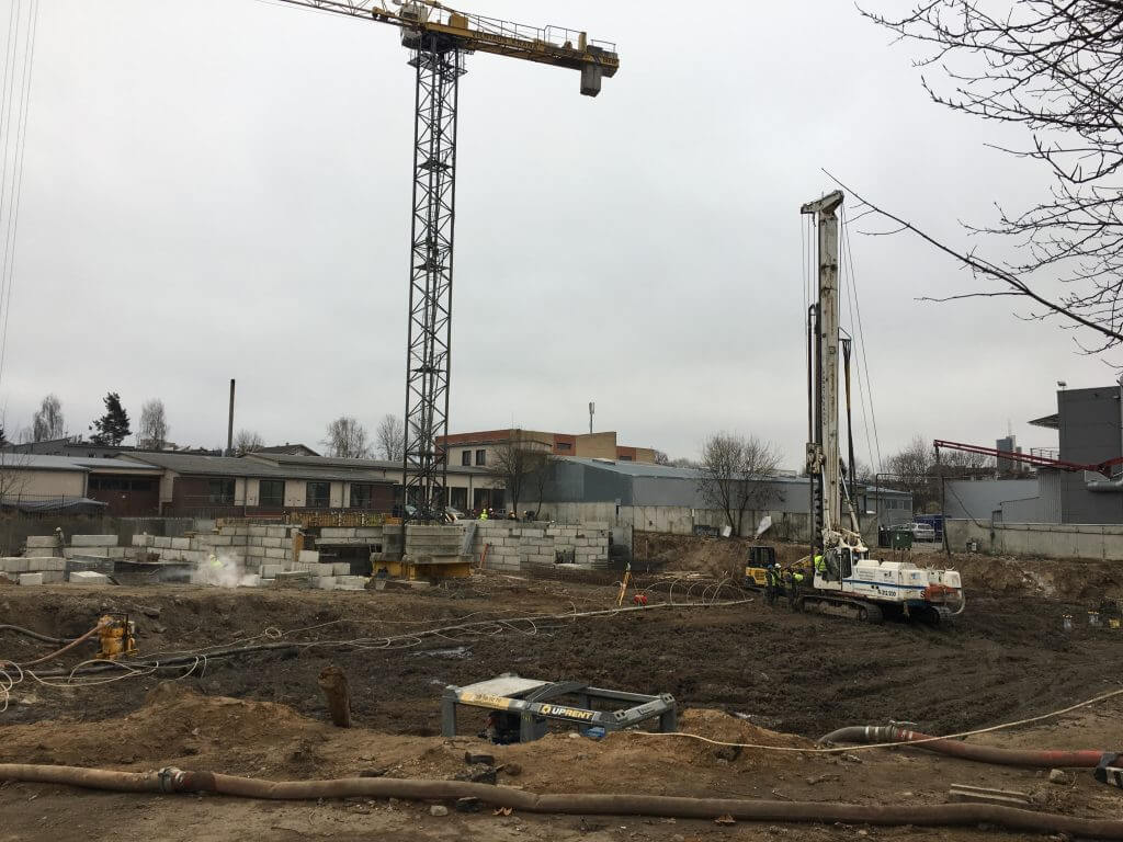 Paparčių namai 1 etapas (Utenos g. 41A) - Multi apartment - construction photos