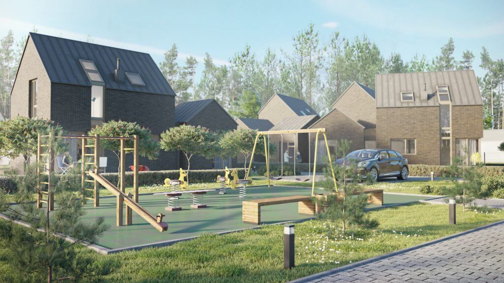 Pavilnio 15 (Tolimosios Sodų 4-oji g. 19) - Row housing - visualization